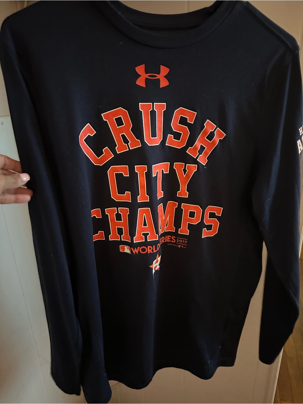 Under Armour Astros  Long Sleeve Tee 2017 Champs